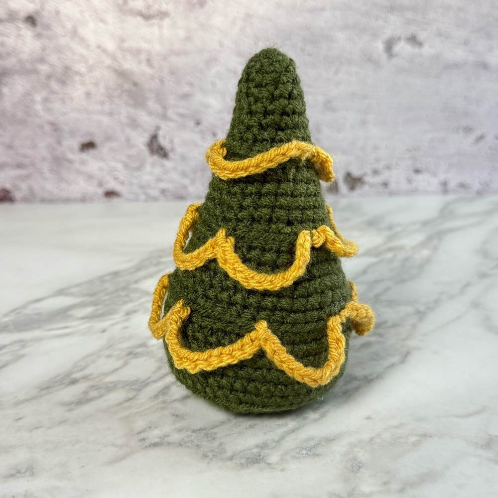 Handcrafted Christmas Crochet Tree Festive Holiday Decor